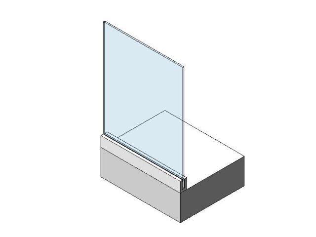 Frameless Glass Railing w/ Top Base Shoe
