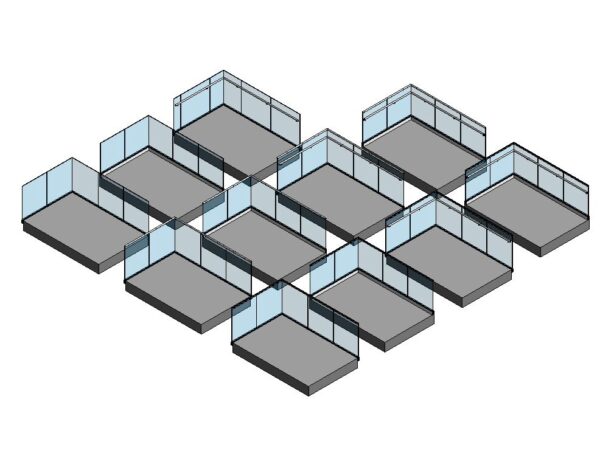 Glass Railing Collection, Straight Applications, Top & Side Base Instal