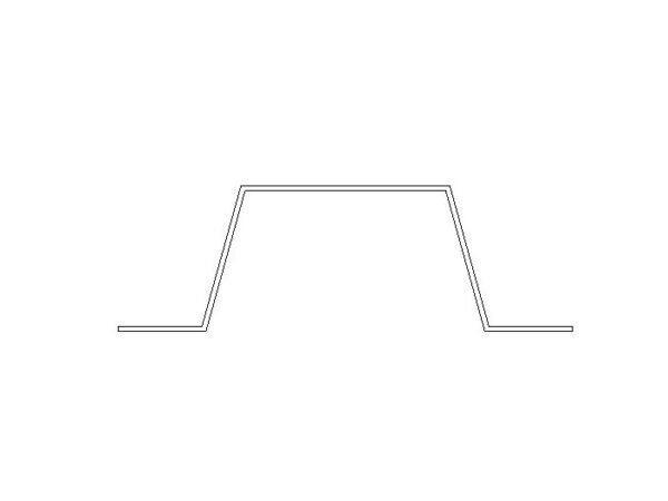 2D Hat Chanel Furring Profile Section