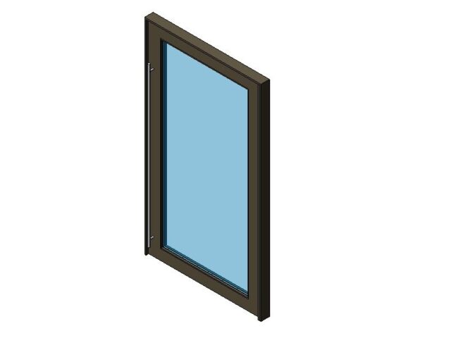 Pivot Entry Door w/ Glass Panel