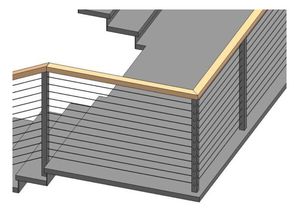 Cable Railing with Square Posts
