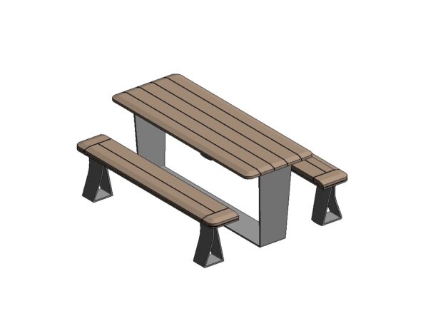 Exterior table and benches
