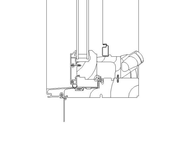 2D Casement Window Section Detail