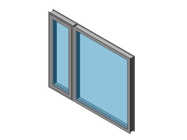 Fixed and Operable Casement Window Aluminum Frame