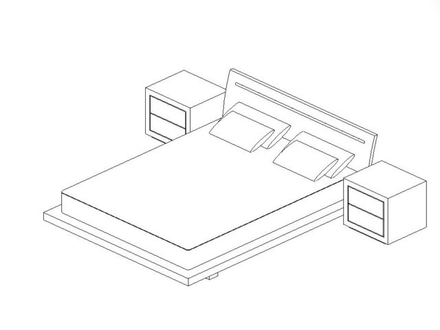 Bed Headboard Nightstands