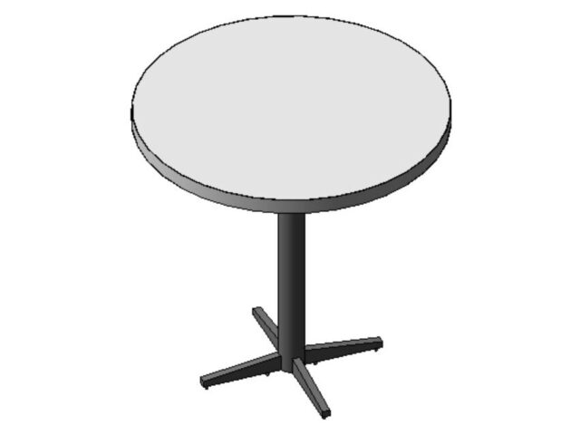 Round Table Bistro Style With One Leg