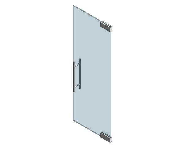 Curtainwall Door Full Glass Frameless