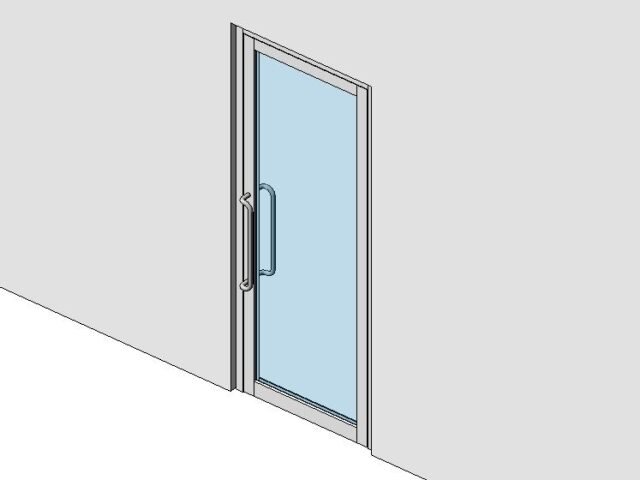 Glass Door Low Profile Aluminum Frame