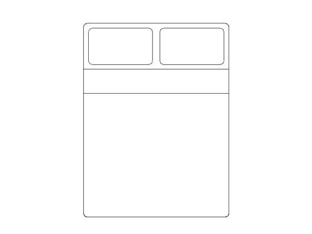 2D Bed Plan View