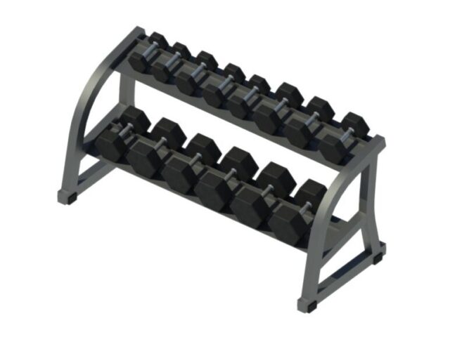 Dumbbell Storage Rack Two Tiers