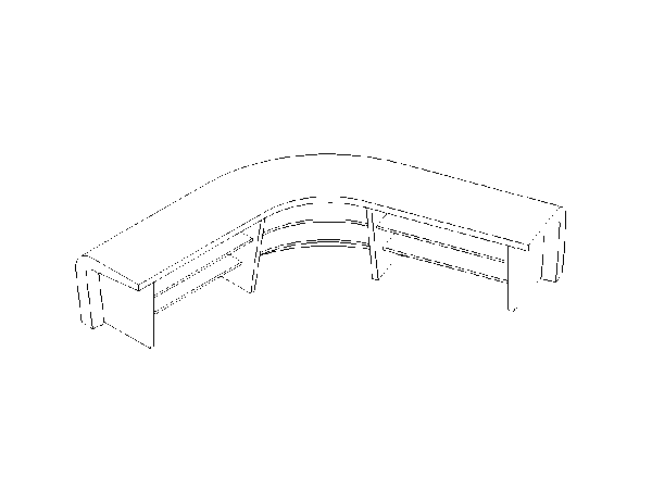 Reception Desk Curved 1