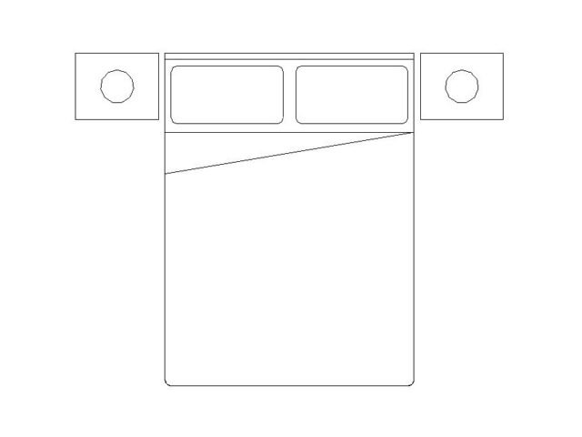 2D Bed & Nightstand Parametric